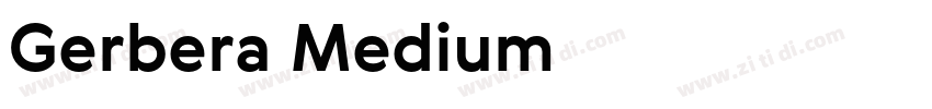 Gerbera Medium字体转换